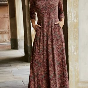 Vintage Floral Maxi Dress