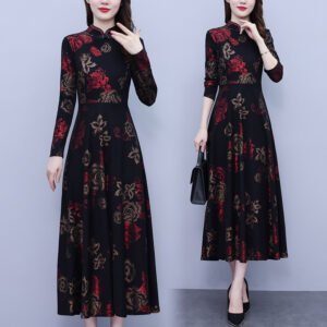 Floral Print Autumn Dress
