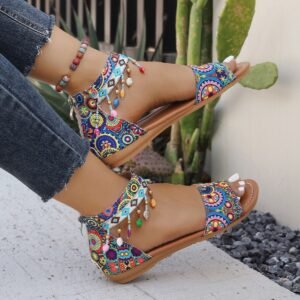 Tassel Round Toe Sandals