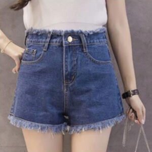 High-Waisted Denim Shorts